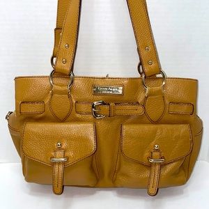 Vintage ETIENNE AIGNER 100% Genuine Leather Marseille Collection in Camel color